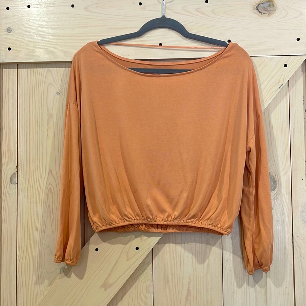 Silence + Noice peach-pink top